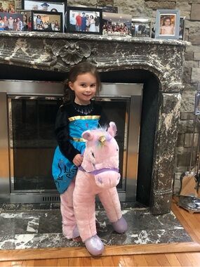 Kids Pink Plush Unicorn costume